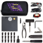 Stop & Go 5001 24 Piece Tubeless Mushroom Plug Tire Mobility Repair Kit & Air Compressor for Punctures & Flats on Car, Trucks, Trailers, & ATV (15 Plugs)
